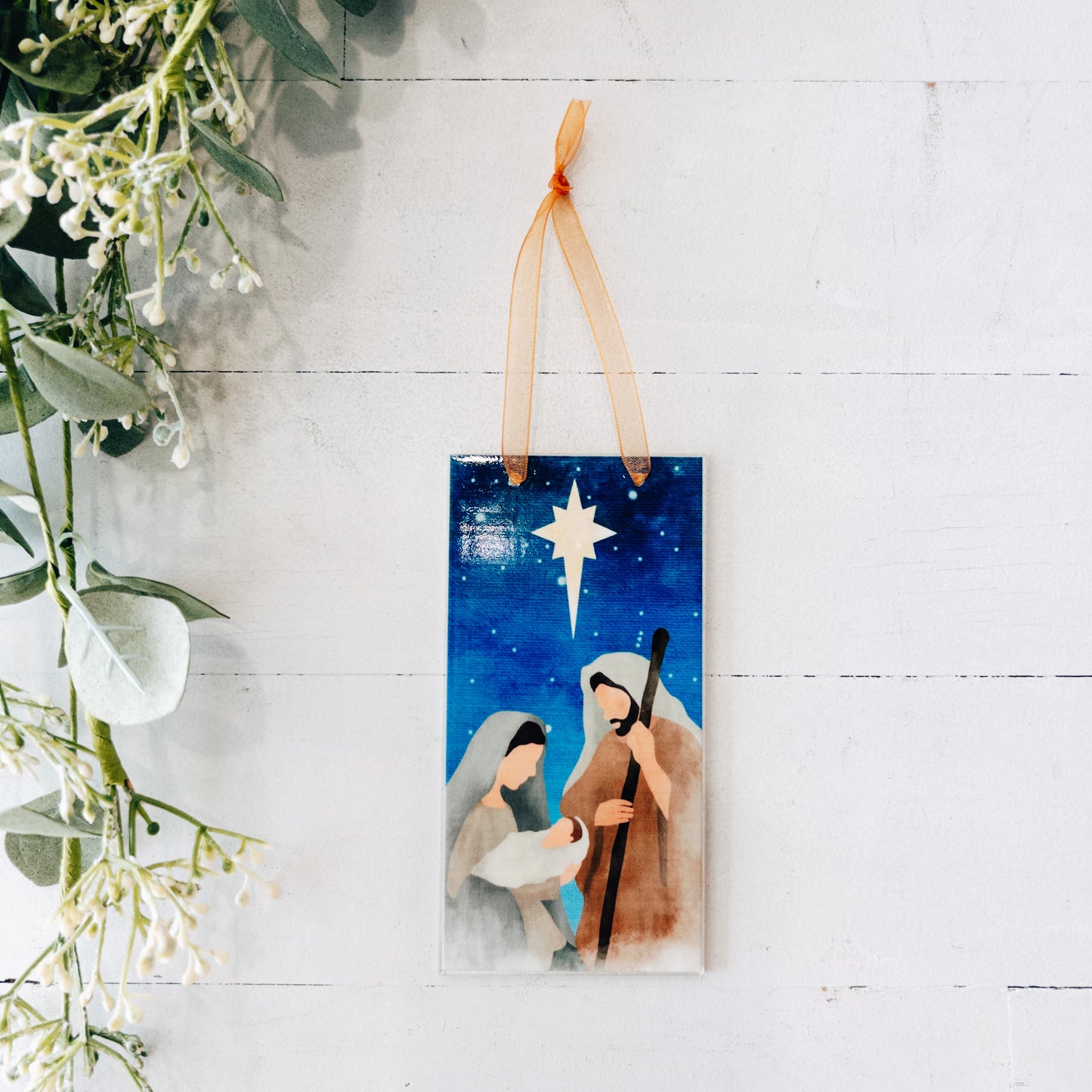 Nativity {Rectangle} Ornament