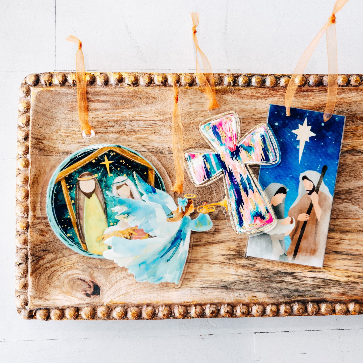 Nativity {Rectangle} Ornament