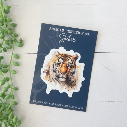 Tiger Watercolor Sticker