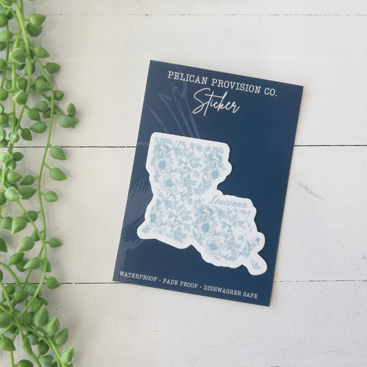 State In Bloom, Louisiana Sticker