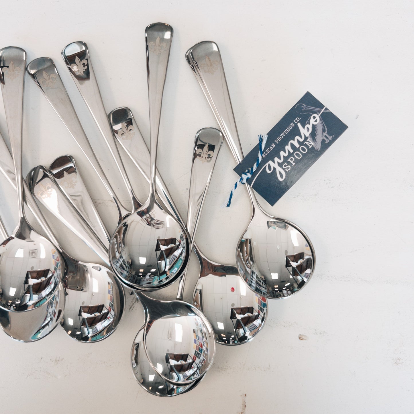 Gumbo Spoons, {Fleur de Lis} Set of 2