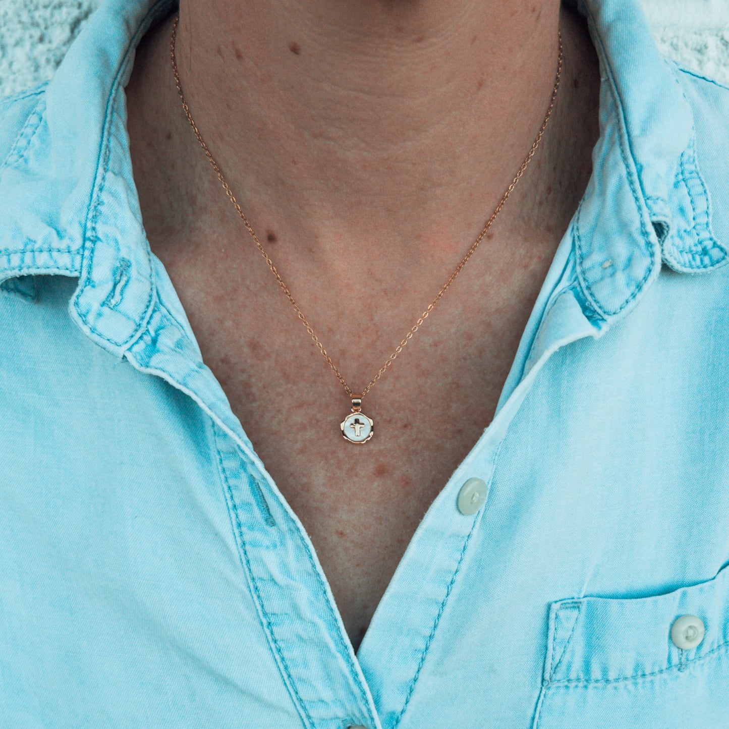 Faith Necklace, Gold