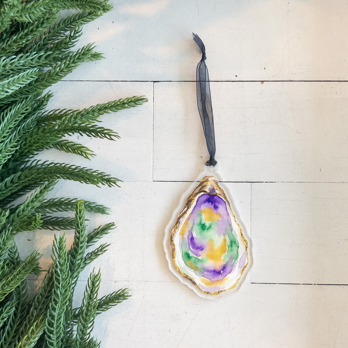 Mardi Gras Oyster Ornament