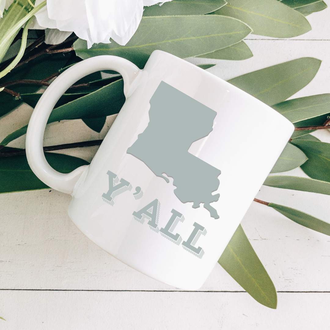 Louisiana Y'all Coffee Mug