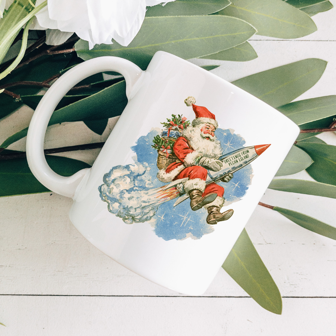 Santa's Pecan Island Launch Coffee Mug