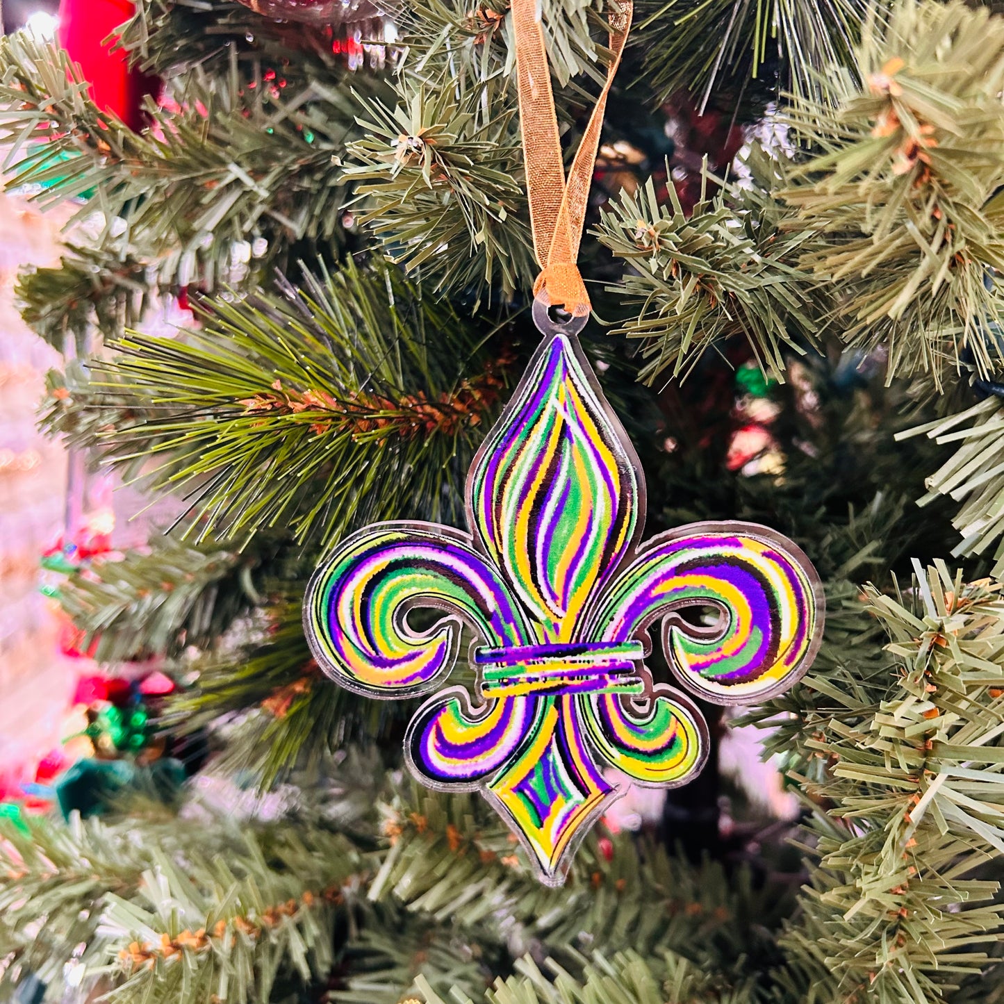 Mardi Gras Fleur De Lis Ornament