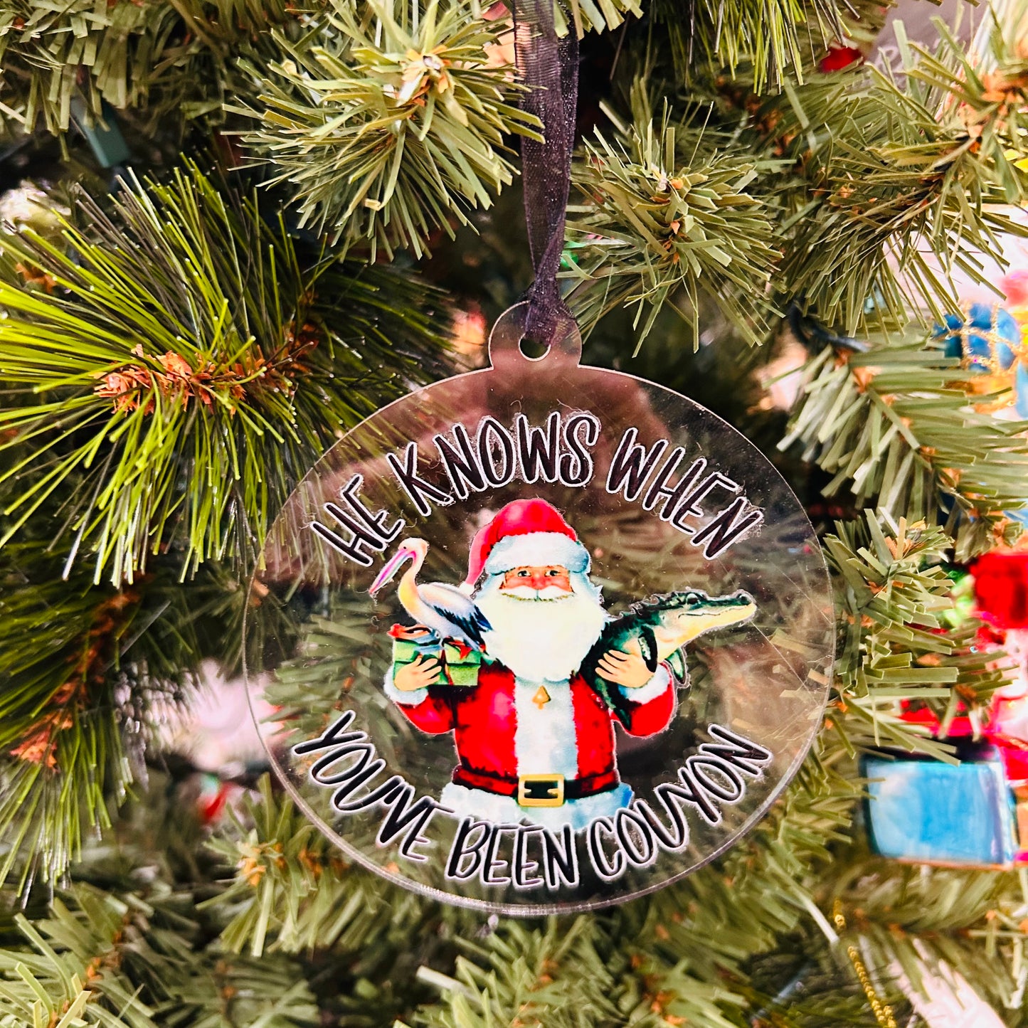 Santa Couyon Ornament