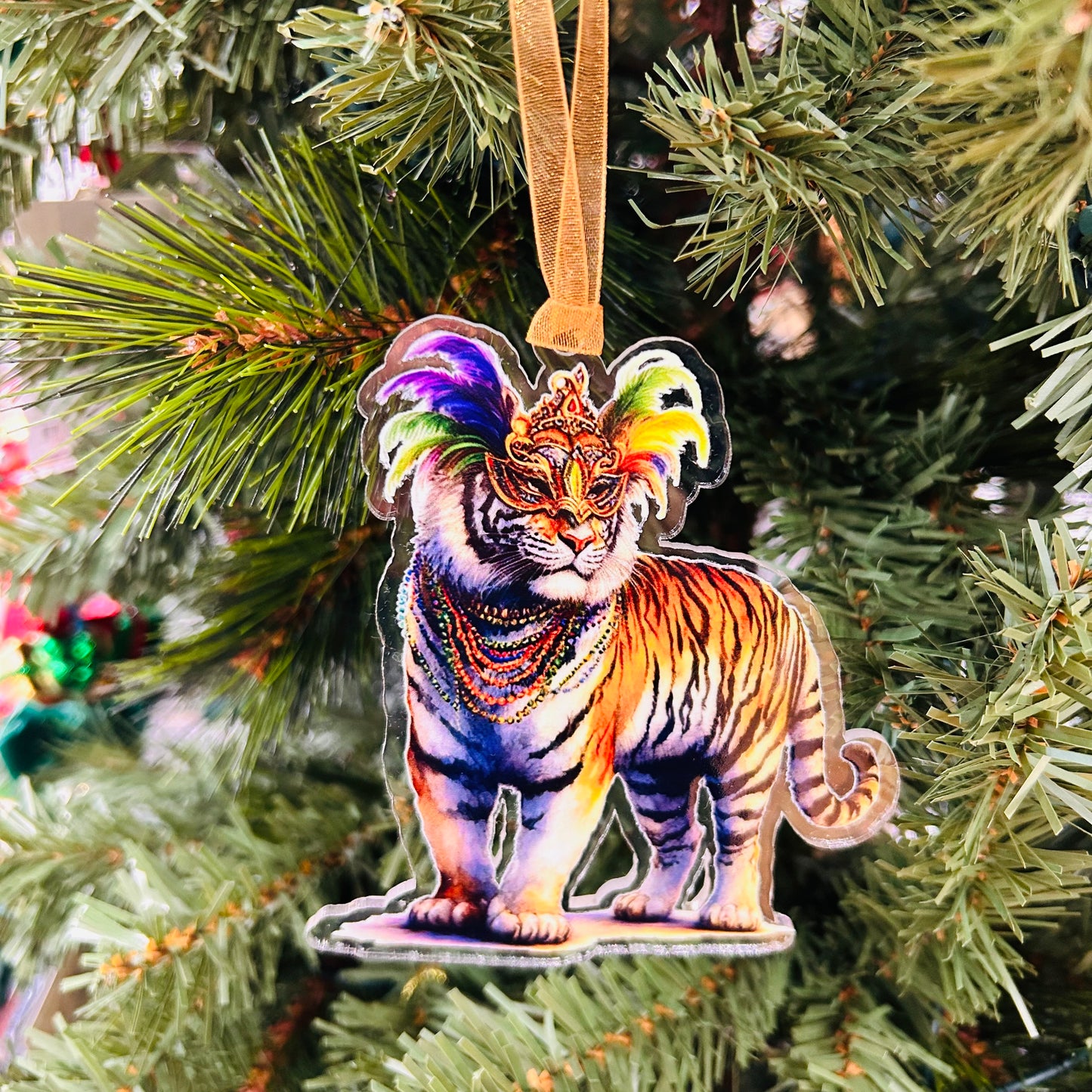 Mardi Gras Tiger Ornament