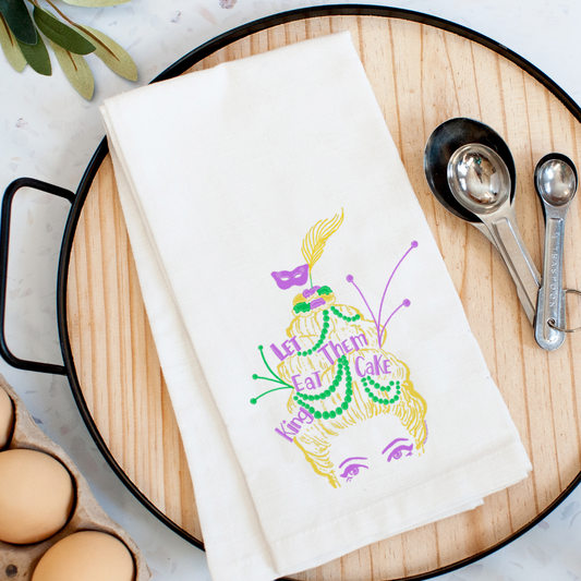 Marie King Cake Kitchen Towel