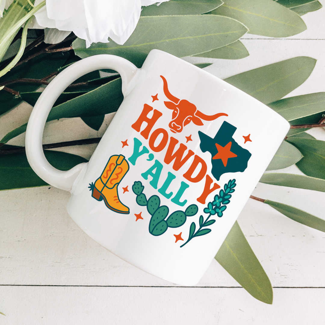 Howdy Y'all Texas Coffee Mug