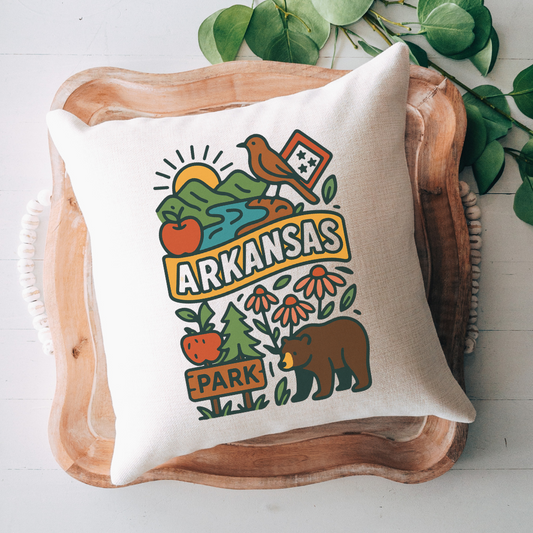 Arkansas Icon Pillow