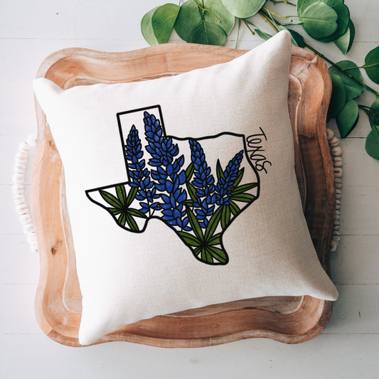 Texas Bluebonnet Pillow