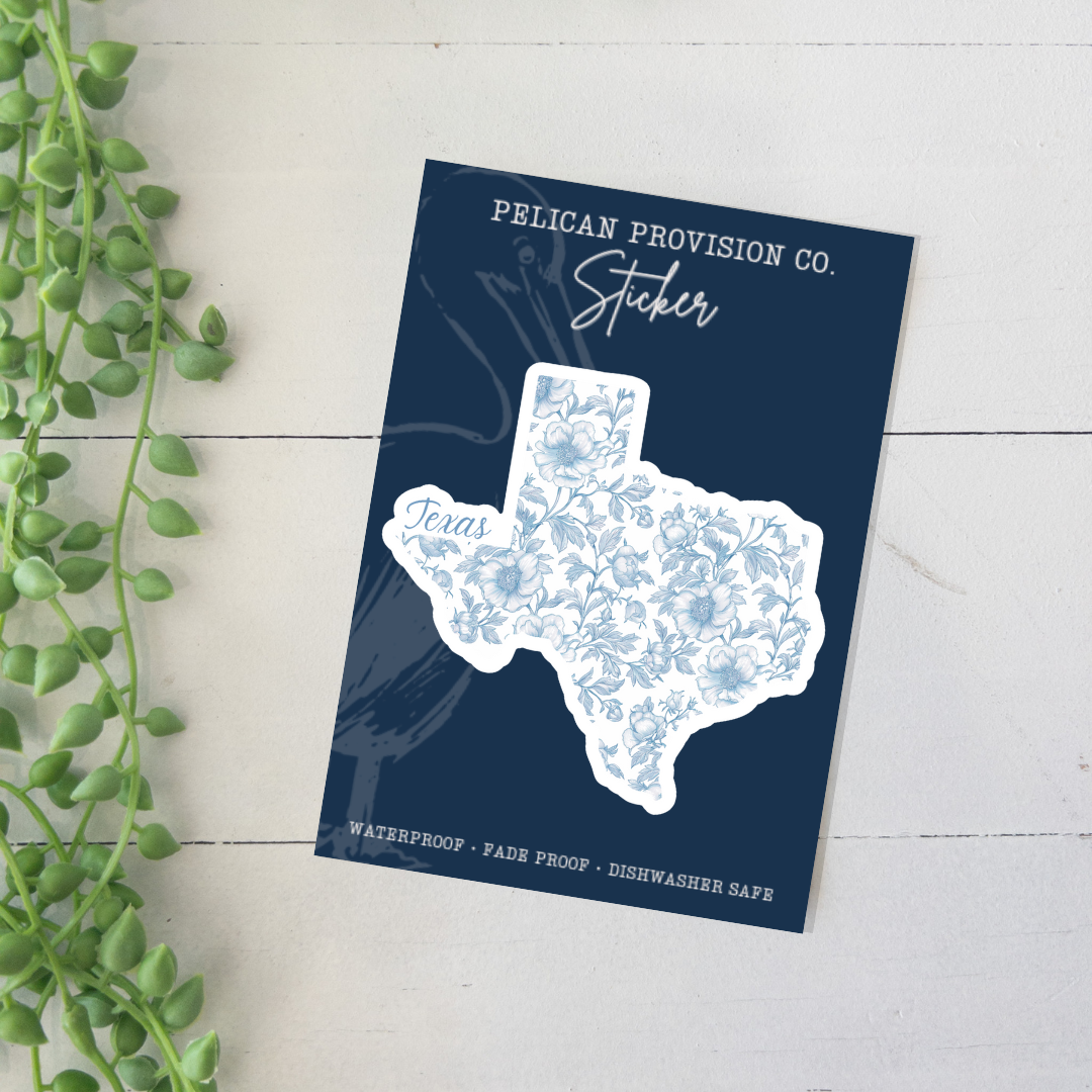 State in Bloom, Texas Sticker