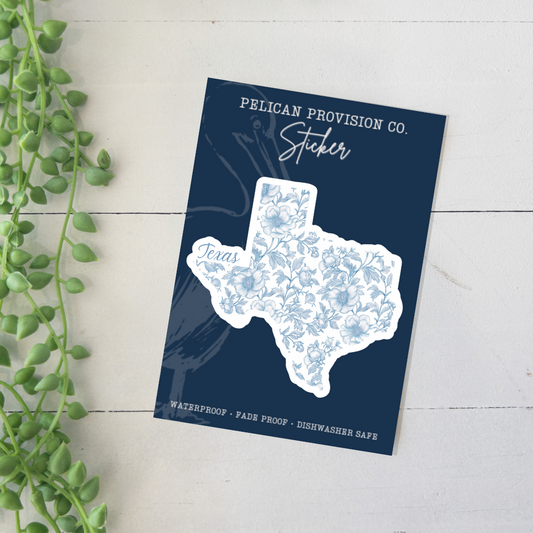 State in Bloom, Texas Sticker