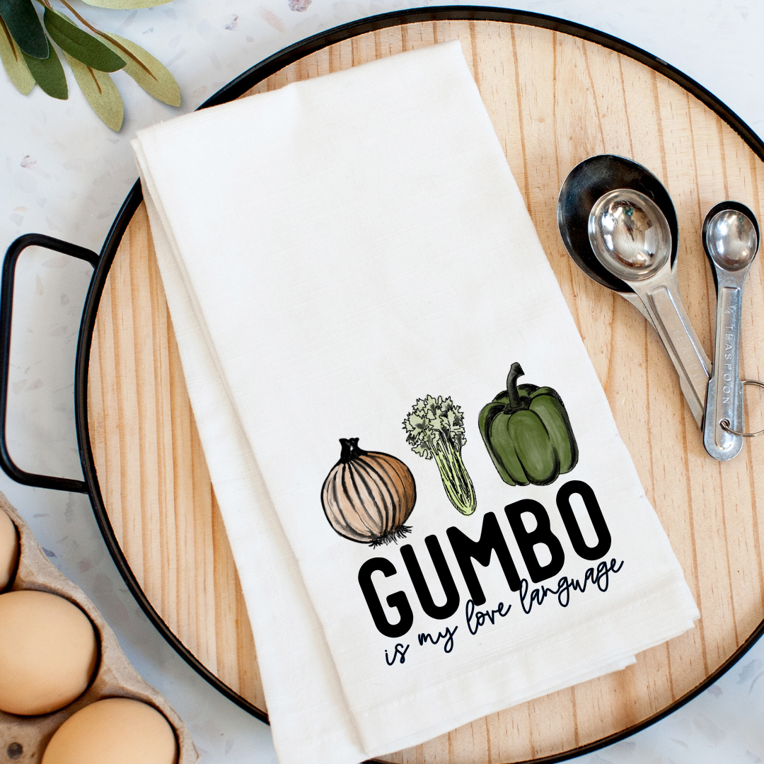Gumbo Is My Love Language, Holy Trinity Kitchen Towel