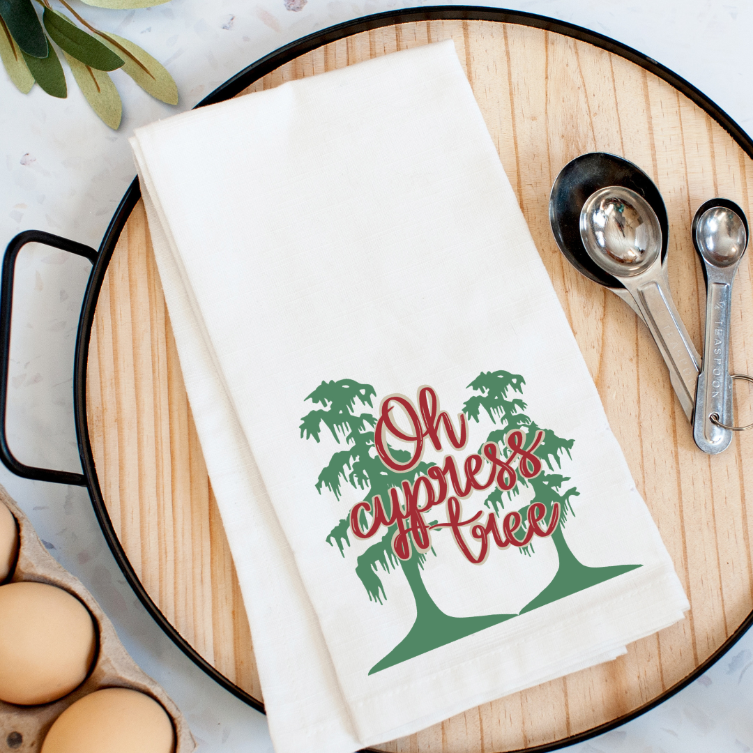 Oh Cypress Tree Kitchen Towel