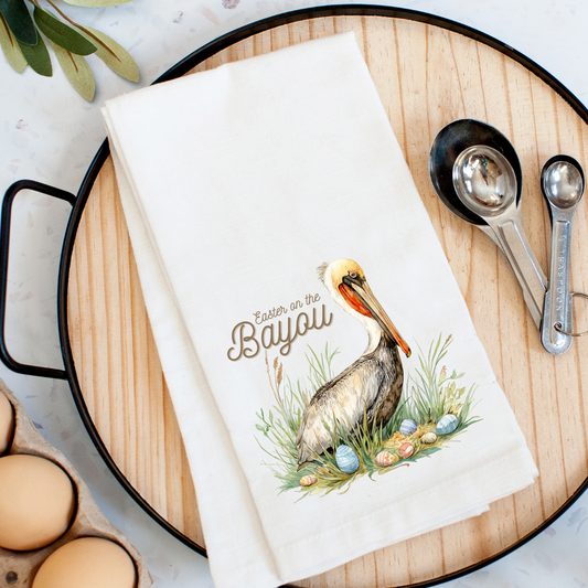 Easter On The Bayou Kitchen Towel