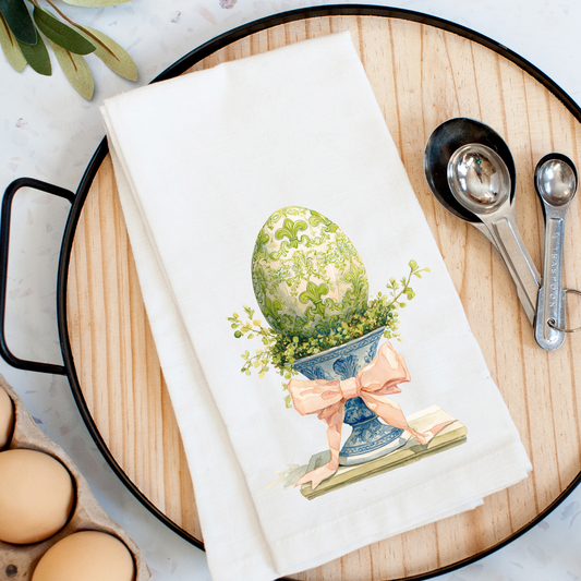 Fleur De Lis Egg Kitchen Towel