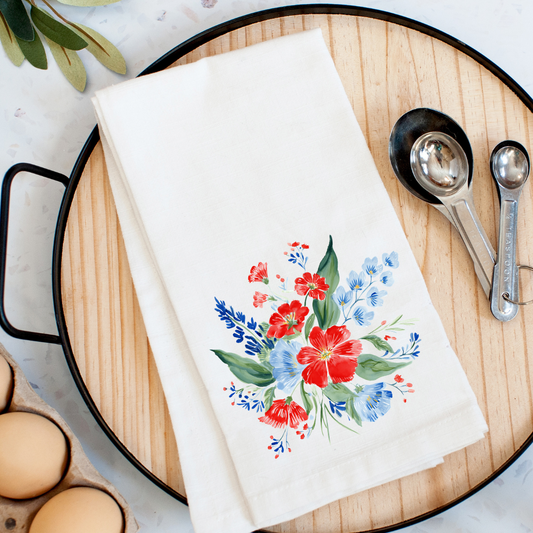Americana Bouquet Kitchen Towel
