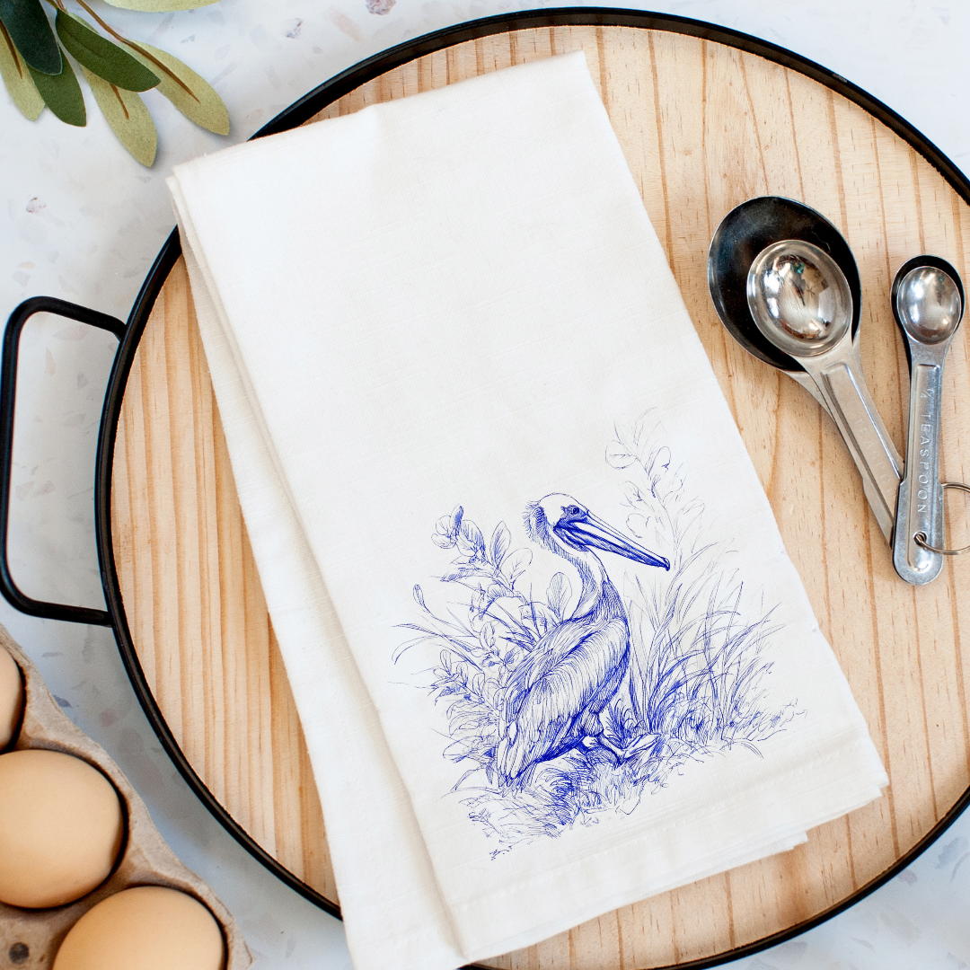 Marsh Pelican Kitchen Towel