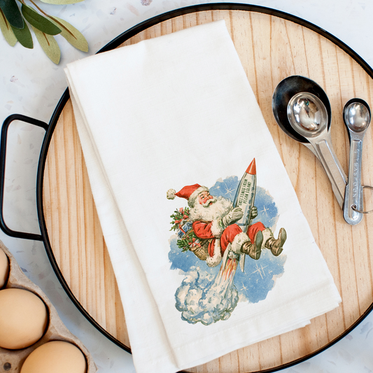 Santa’s Pecan Island Launch Kitchen Towel