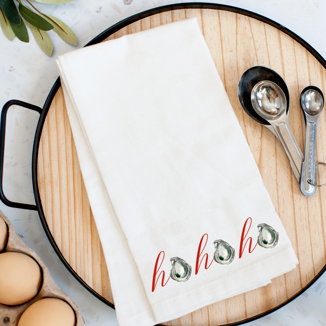 Ho Ho Ho Oyster Kitchen Towel
