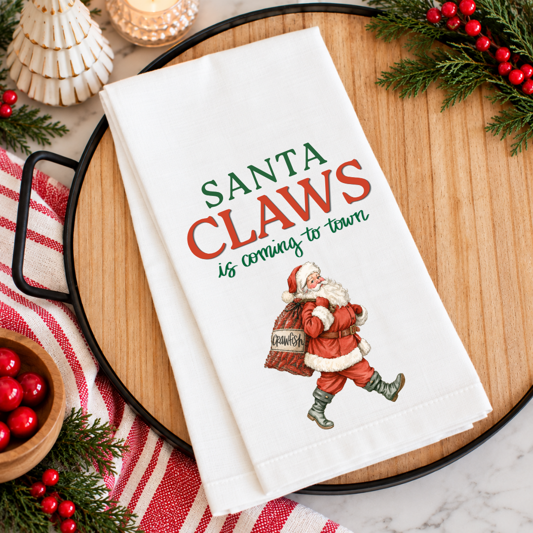Santa Claws Kitchen Towel