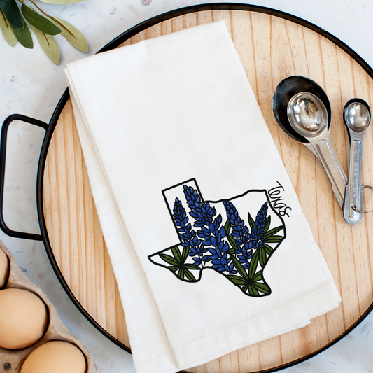 Texas Bluebonnet Kitchen Towel