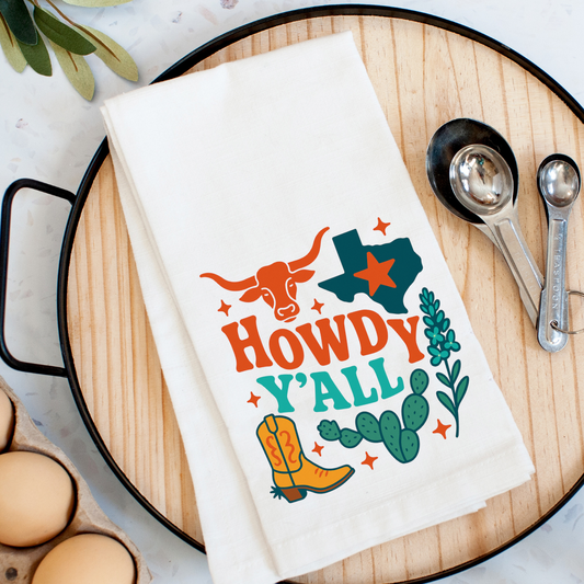 Texas Howdy Kitchen Towel