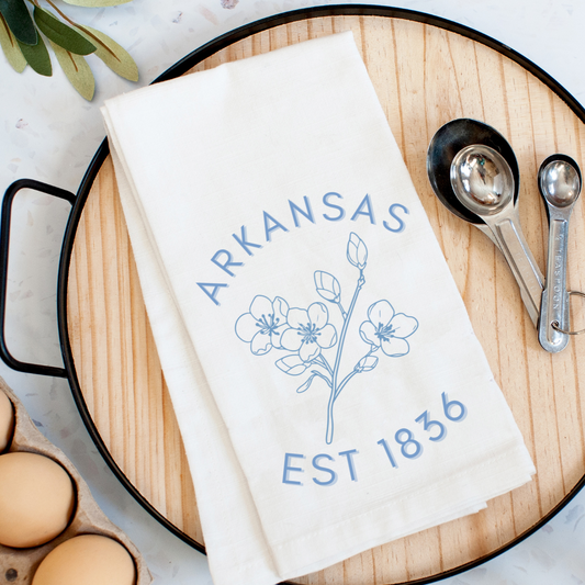 State Flower, Arkansas Kitchen Towel