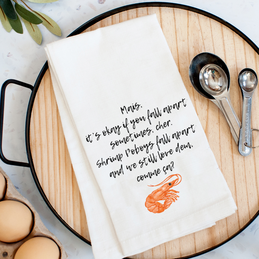 Shrimp Poboy Kitchen Towel