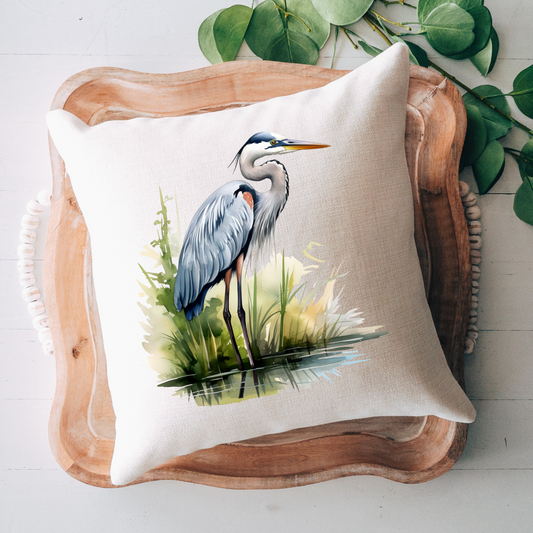 Blue Heron Pillow