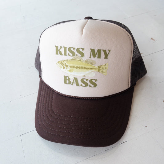Kiss My Bass Trucker Hat