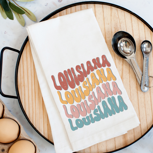 Wavy Louisiana Kitchen Towel